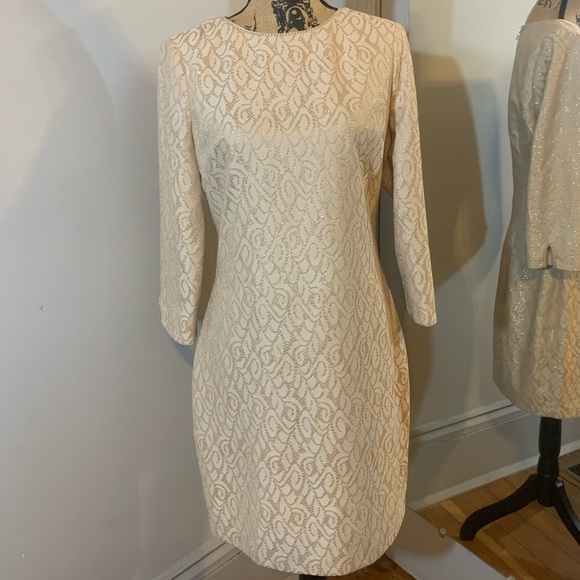 BELLE BY BADGLEY MISCHKA Lace Sheath Dress